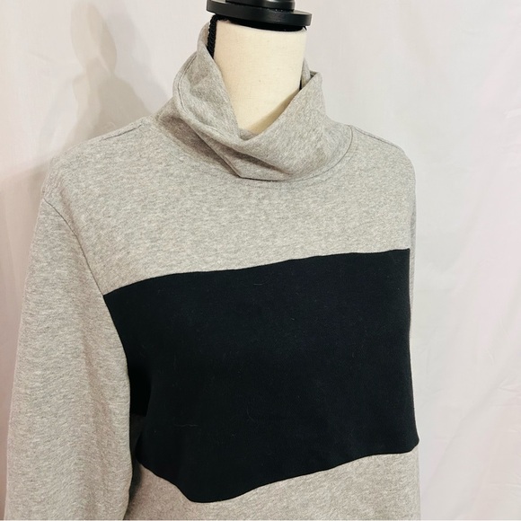 Adidas black and gray turtleneck sweatshirt. - Picture 2 of 6
